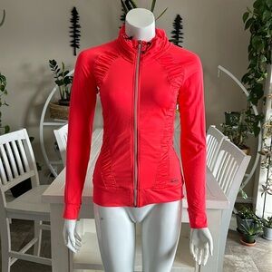 Sunice zip up neon windbreaker, hiking/running jacket made in Canada, XS